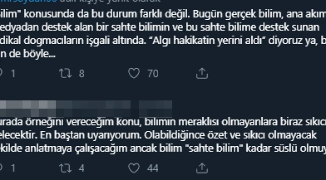 Ünlü yazar şoke etti: Dünya yuvarlak değil düzdür