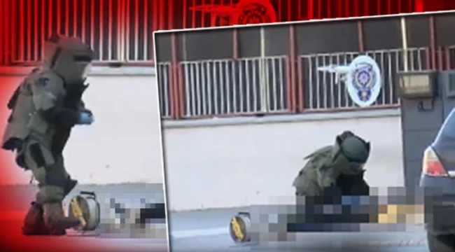 GAZİANTEP EMNİYET MÜDÜRLÜĞÜ ÖNÜNDE CANLI BOMBA PANİĞİ 