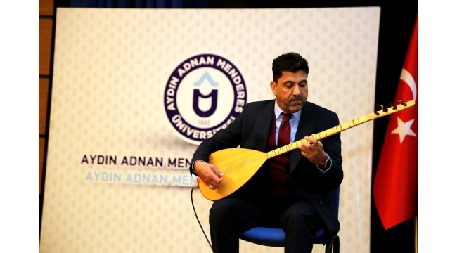 ADÜ Rektörü Osman Selçuk Aldemir Dünya Engelliler Dolayısıyla Öğrencilerle Bir Araya Gelerek Bağlama Çaldı