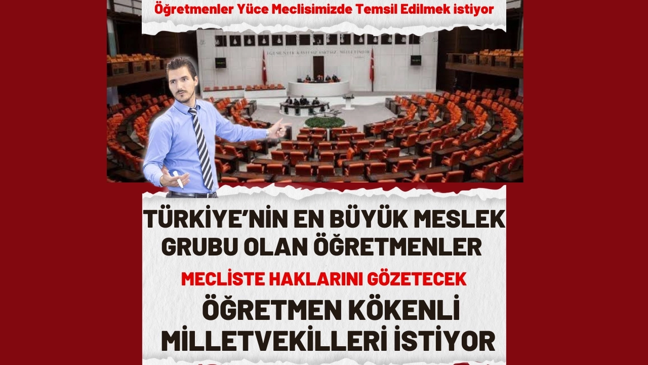 Öğretmenler Mecliste Öğretmen Kökenli Milletvekilleri istiyor